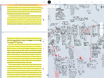 thumbnails and notes from Stamped, the graphic novel