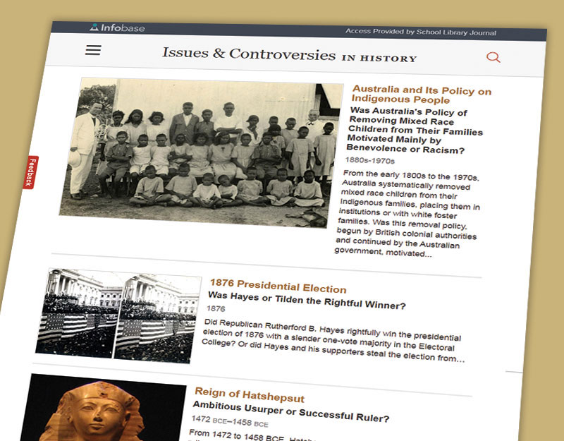 Infobase’s Issues & Controversies in History | Reference Database Review