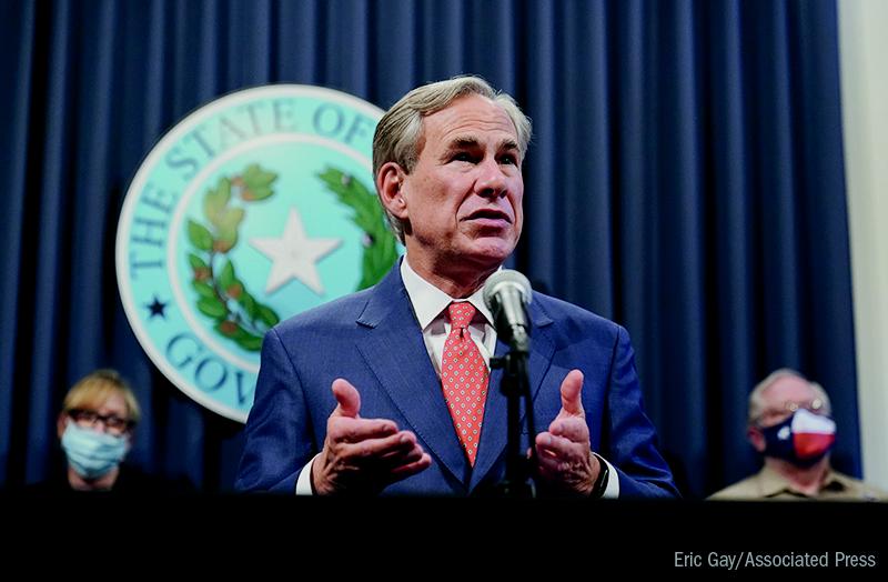 Greg Abbott photo by Eric Gay/Associated Press