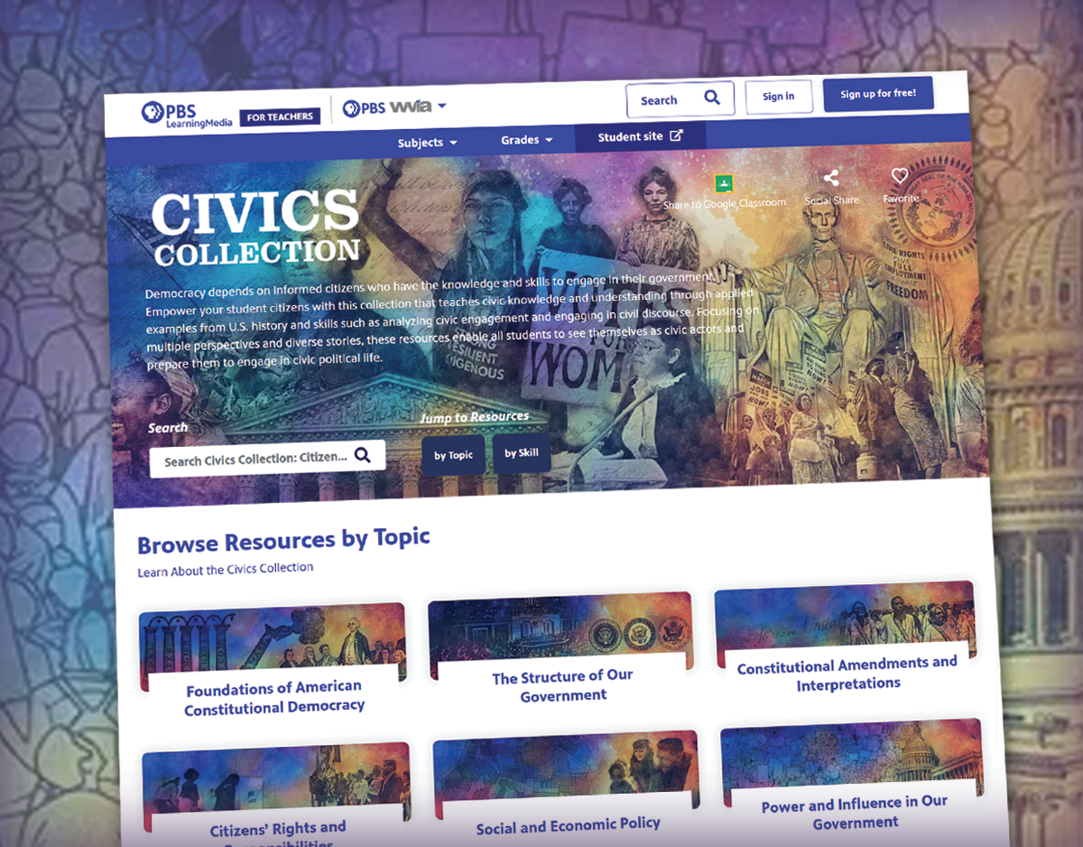 SLJ Reviews the PBS LearningMedia Civics Collection Reference Database