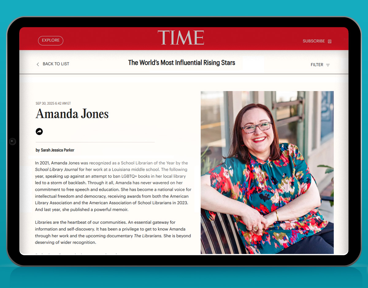 Amanda Jones Named to 2025 TIME100 Next List