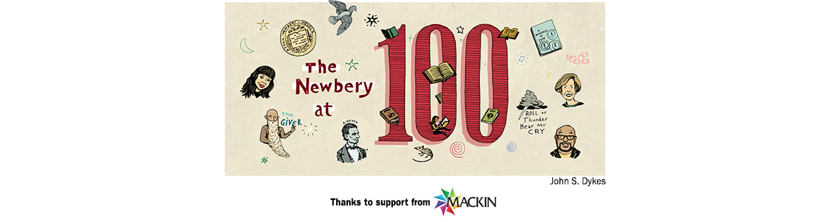 Newbery100 header with Mackin logo