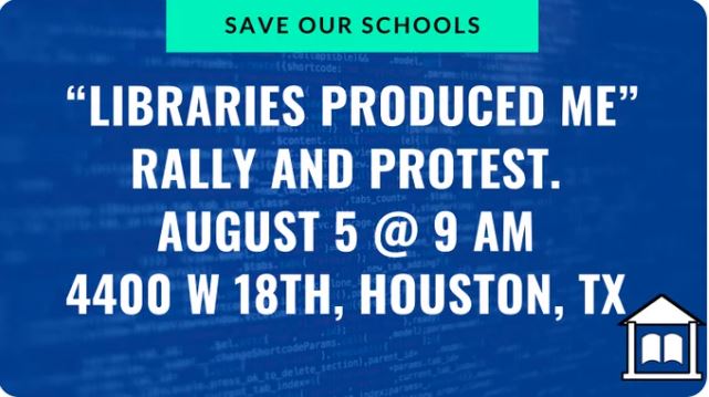 Backlash Continues, Protest Planned Against Houston ISD Decision to Repurpose 28 School Libraries Into Discipline Centers